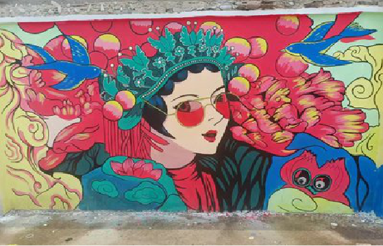 新宁墙体彩绘-网红墙