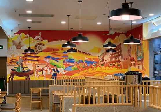 新宁商业空间彩绘介绍。