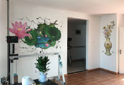 新宁墙体彩绘相比墙纸的优势。