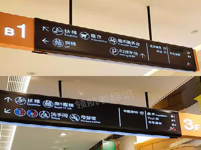 新宁如何通过商场标识牌引导客流分布？