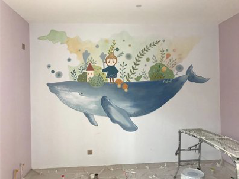 新宁手绘墙的特点及优势。