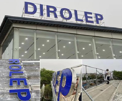 新宁楼顶发光字安装的注意事项。